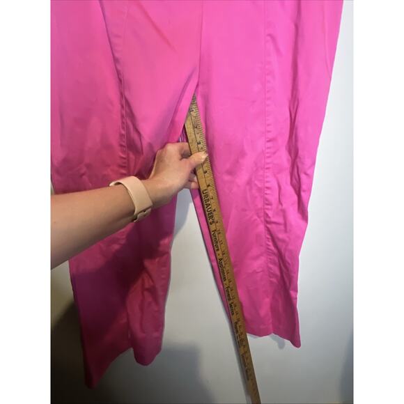 Cache Crop Pants Hot Pink Barbie Bright Happy Stretch Summer Fun Size 8 - Picture 4 of 7
